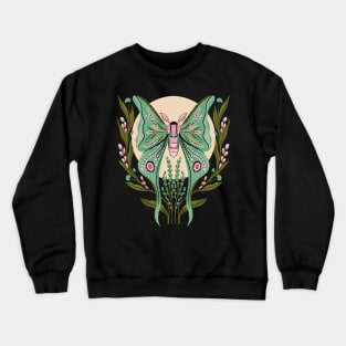 Mystical Luna Moth Crewneck Sweatshirt